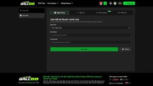 Đăng nhập tài khoản Hong88 trên Ball88 với dữ liệu được giữ nguyên